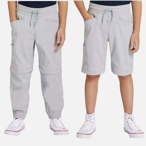 EDDIE BAUER Kids Youth Convertible Pant Zipper Pocket Gray(High Rise)